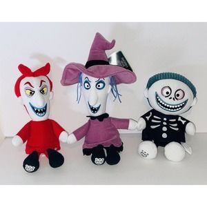 Build A Bear LOCK SHOCK & BARREL Disney Nightmare before Christmas BAB NEW